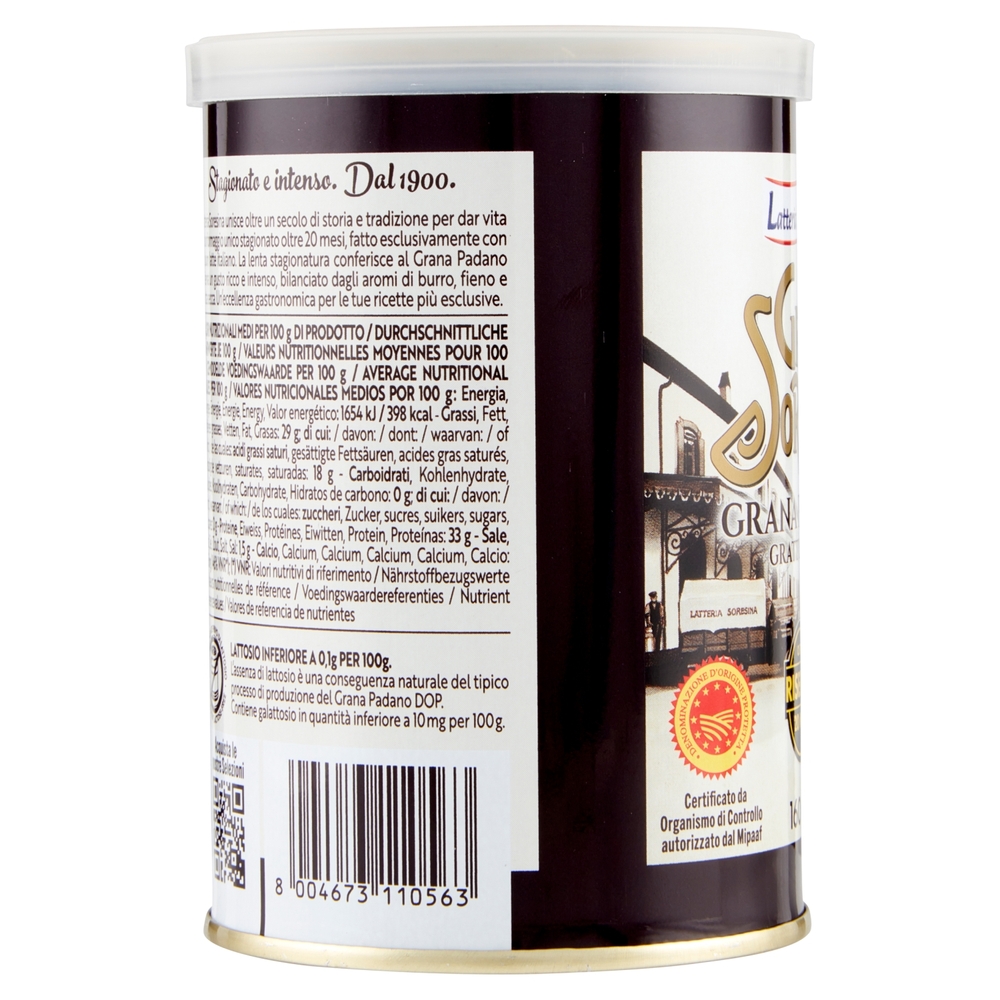 Gran Soresina Grana Padano DOP Grattugiato Riserva Oltre 20 Mesi 160 g